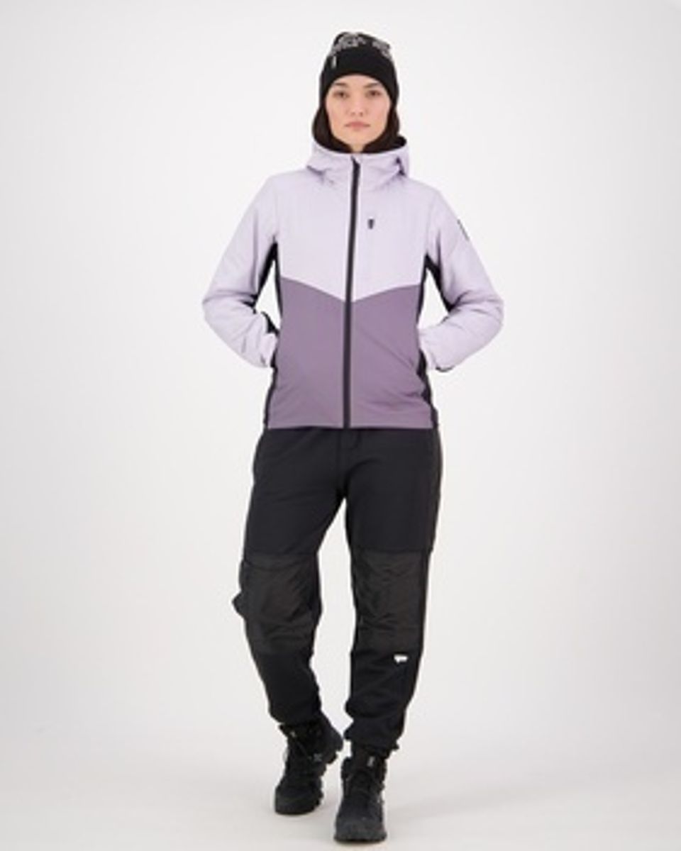 Mons Royale Womens Arete Wool Insulation Hood Thistle Cloud