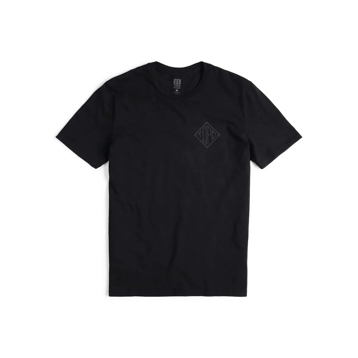 Topo Designs Small Diamond Tee M Black 